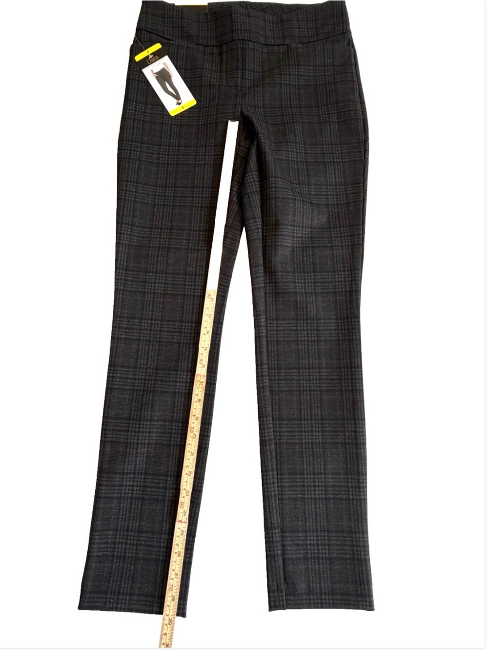NWT Woman’s Dalia Size Small Plaid Pull On Tummy Control Pants - Picture 3 of 6